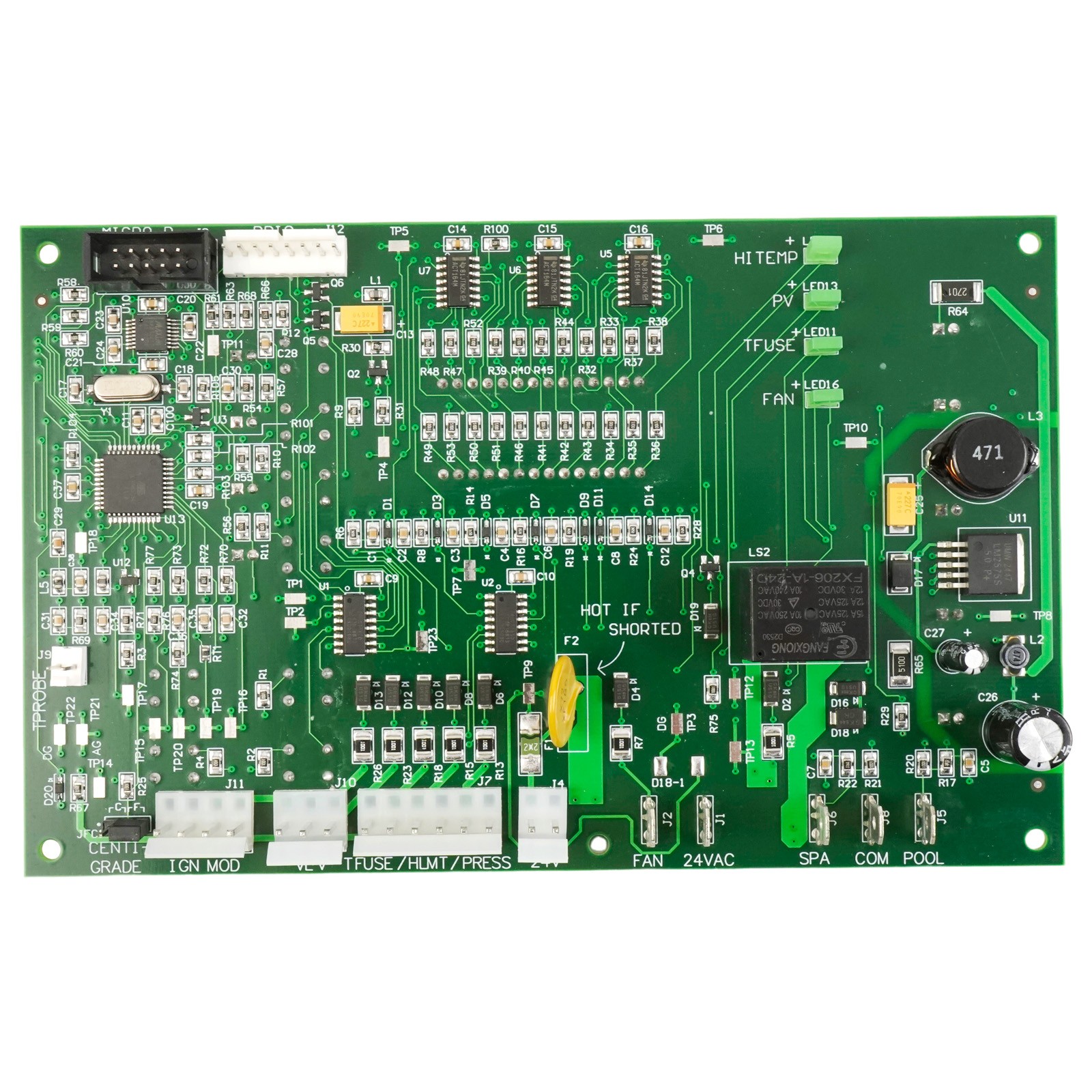Upgraded 472100 Digital Display Temperature Controller Board For Pentair MiniMax