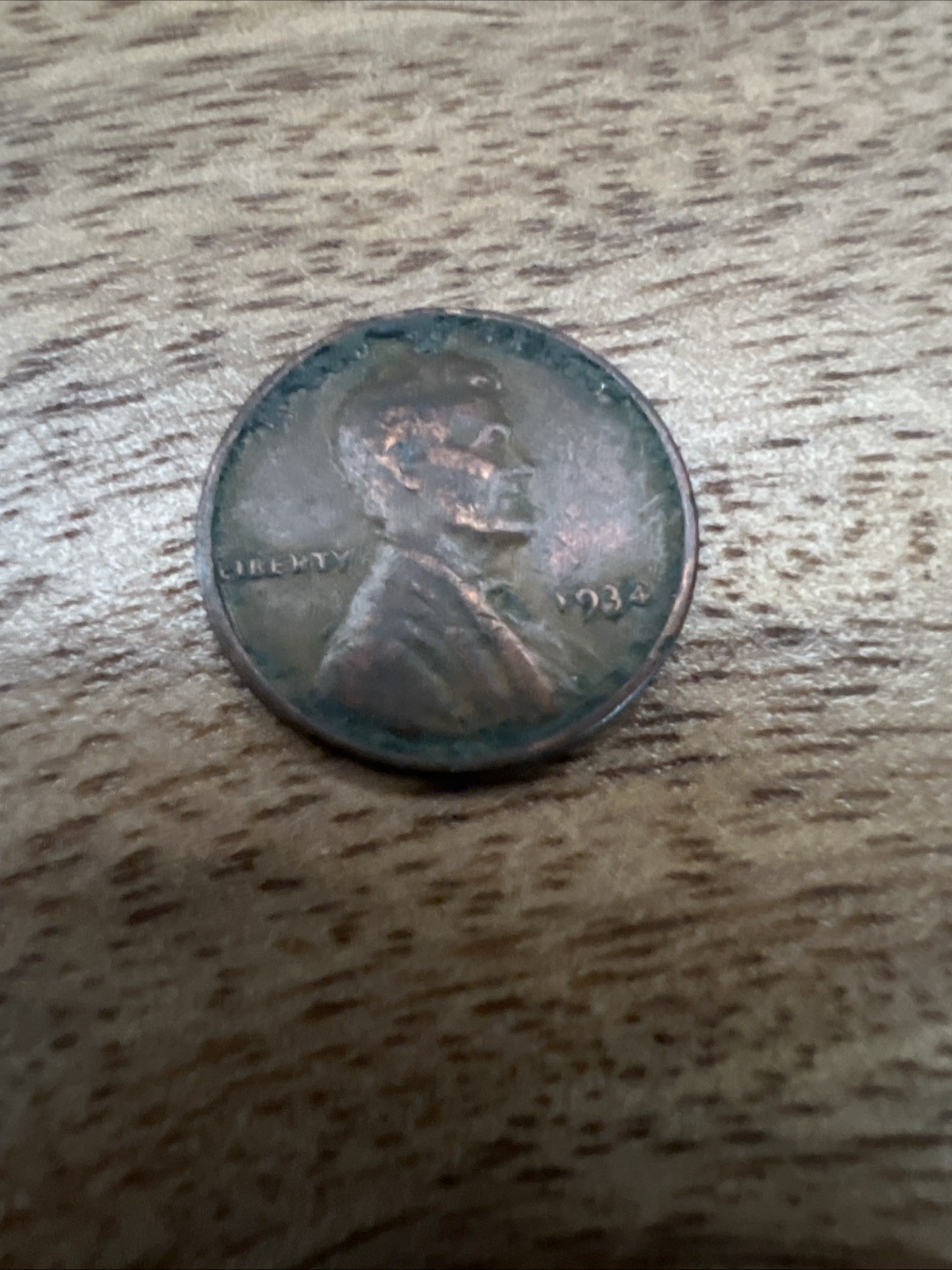 1934 Lincoln Wheat Cent Circulated Penny 1c Coin - No Mint Penny Coin USA