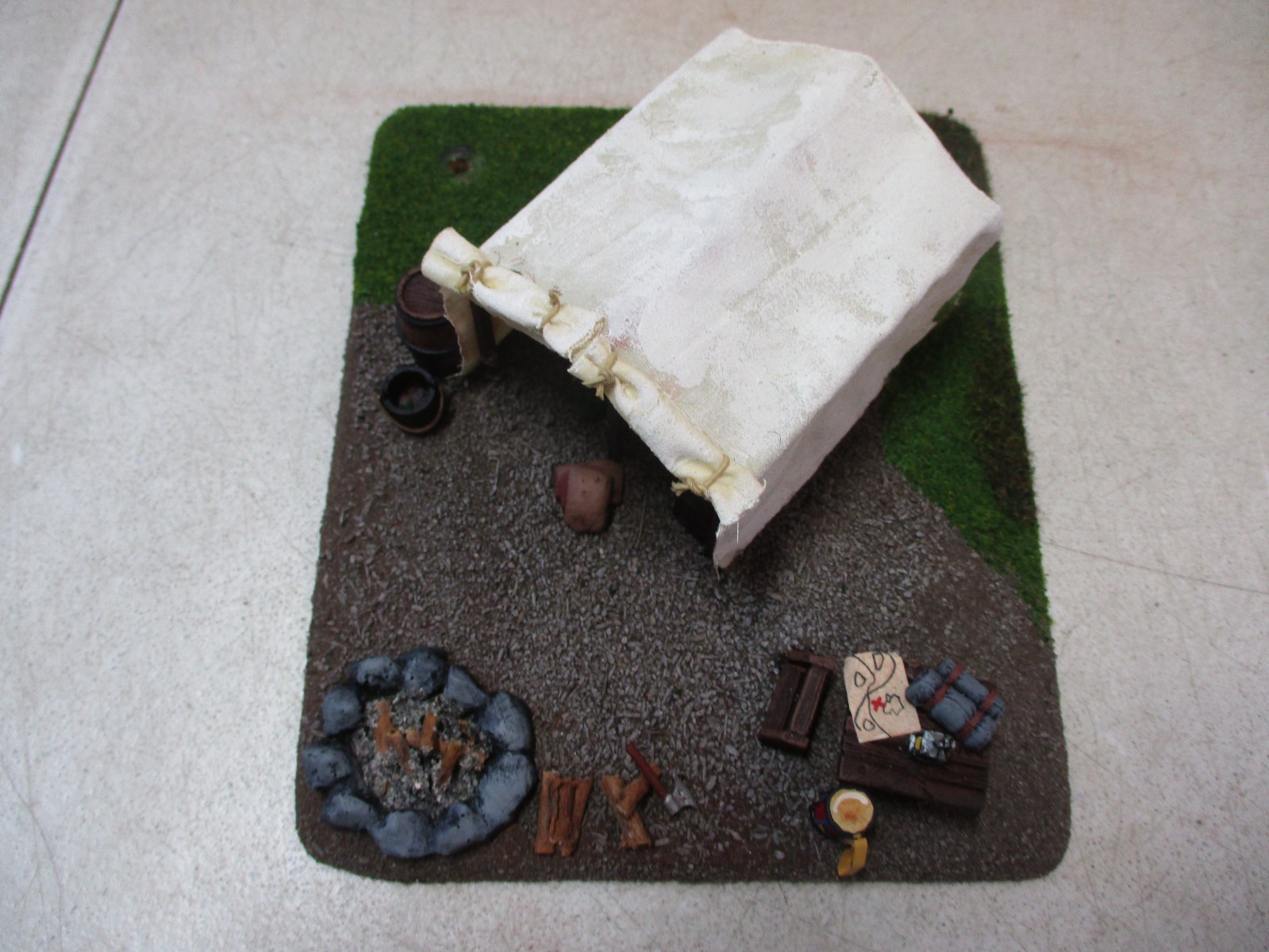 Civil War Encampment with Tent for Wargaming