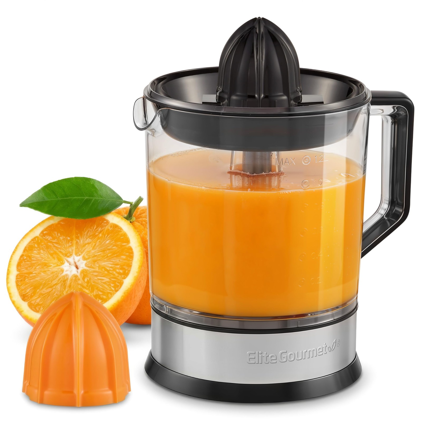 ETS740 BPA-Free 40-Watt Electric Citrus Juicer with 2 Cones, Compact, Large V...