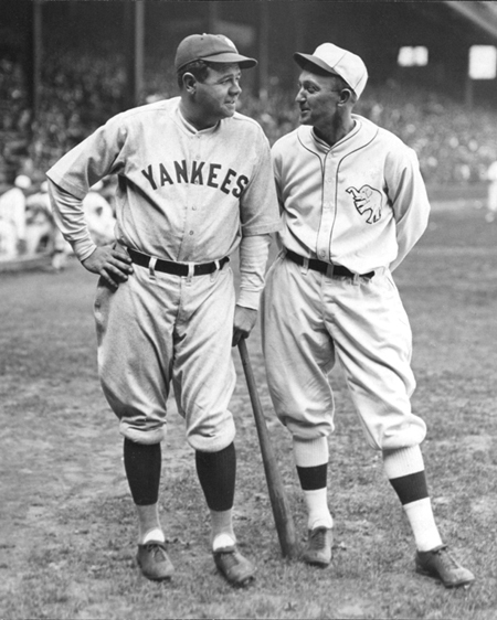 Baseball Legends BABE RUTH and TY COBB Glossy 8x10 Photo Yankees Print Poster