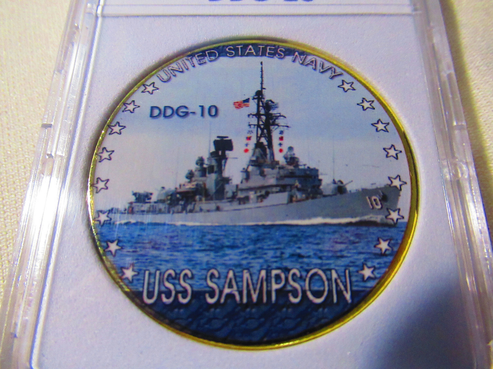 US NAVY - USS SAMPSON (DDG-10) Challenge Coin