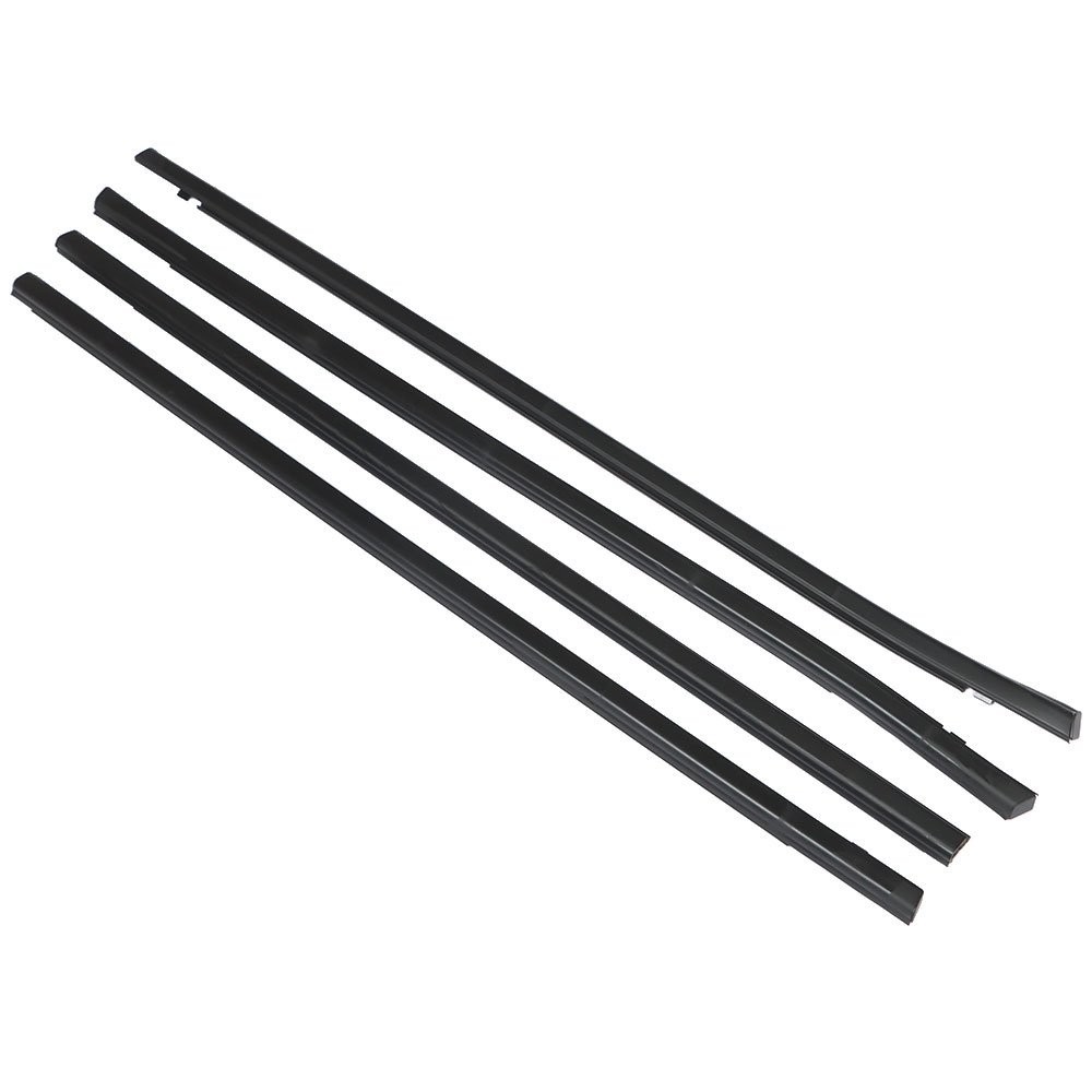 Weatherstrip Window Moulding 4Pcs Trim Seal Belt For Honda Civic Sedan 2016-2019