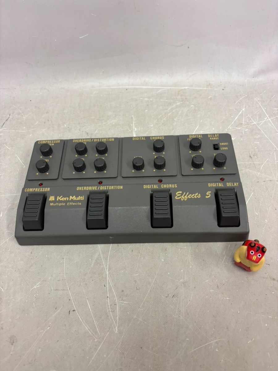 Ken Multi Effects 5 Vintage Guitar Multi Effect Pedal Working from Japan