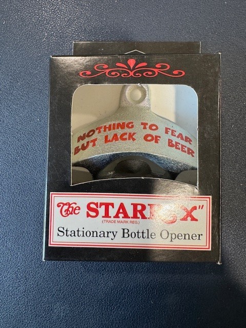 NEW  NOTHING TO FEAR BUT  Bottle Opener Starr X Wall Mounted Sturdy  Cast Iron