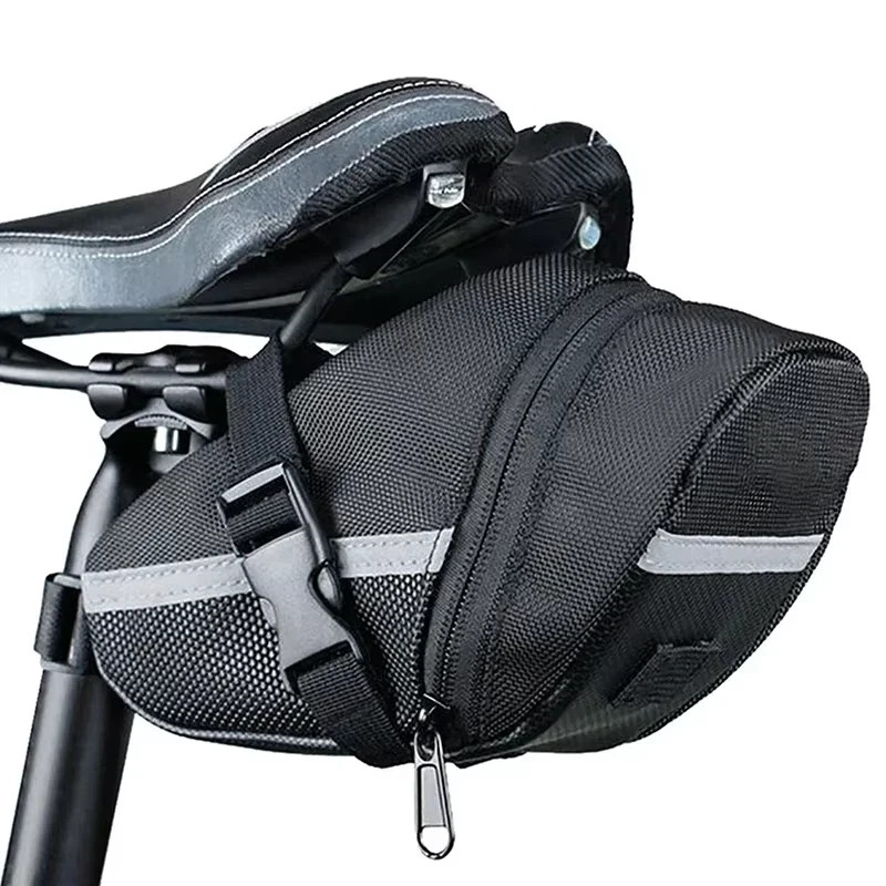 Bike Saddle Bag - Cycling MTB Tail Pack - Waterproof Under Seat Pouch Storage