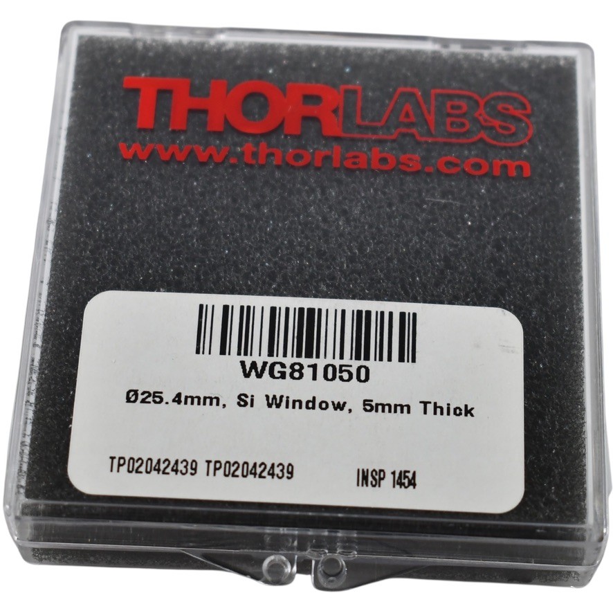 NEW Thorlabs WG81050 Silicon Broadband Precision Window 25 4mm Dia 5mm Thick