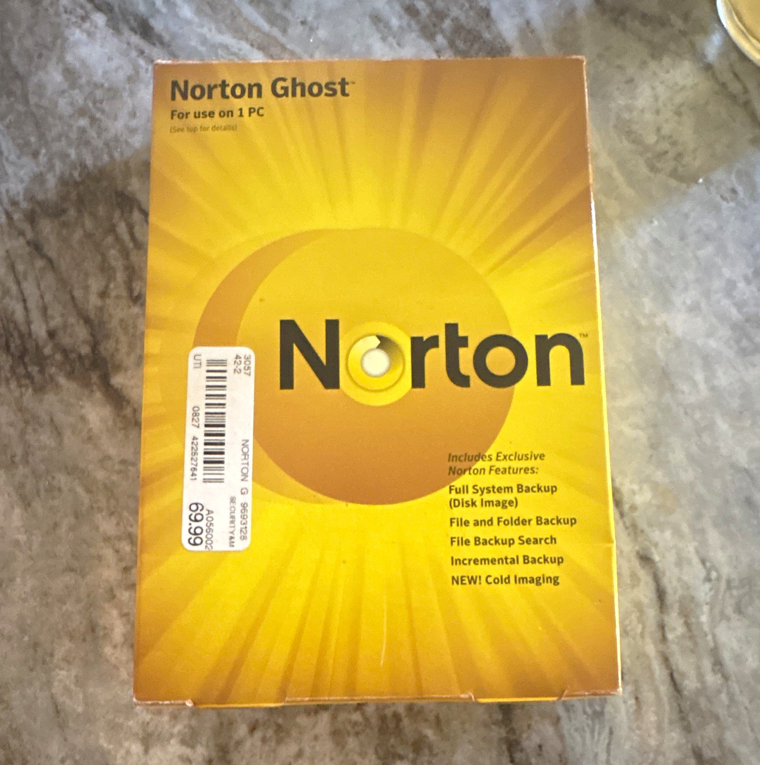 Norton Ghost Backup & Recovery CD English for Windows XP/Vista 1 PC (CN9897ZB)