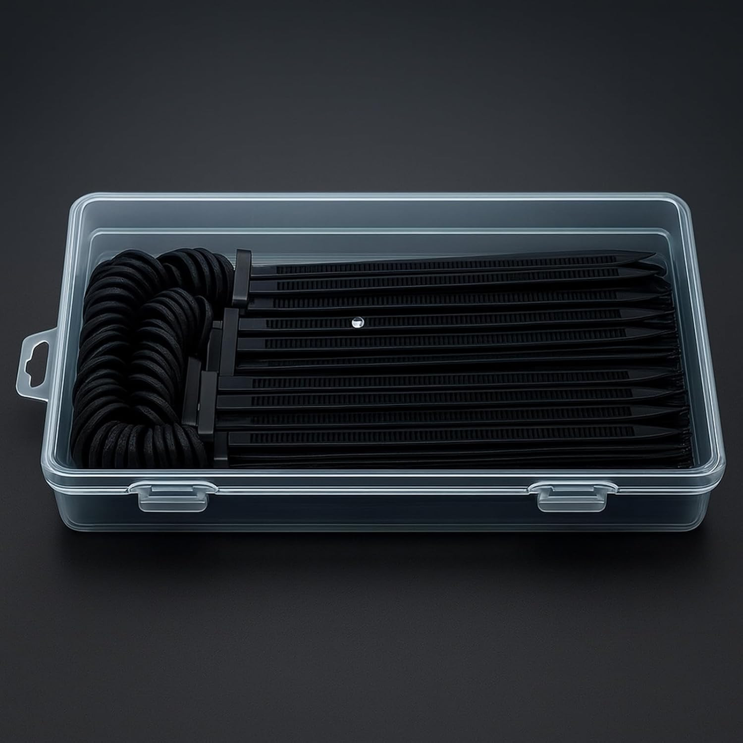 20PCS Nylon Universal Cable Tie Buckle with Storage Box, 2025 Upgrade Double-Sid