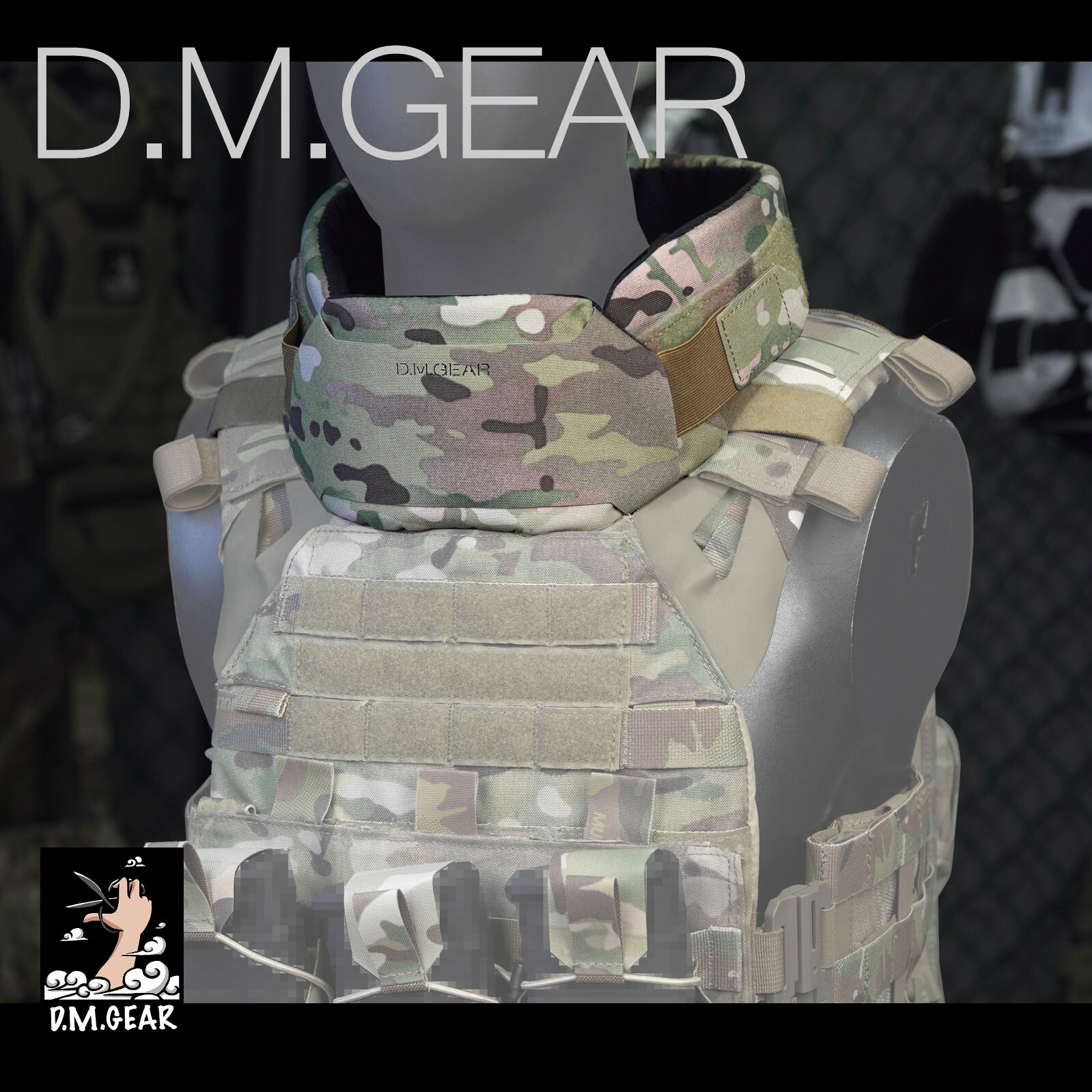 DMGEAR tactical vest universal collar 2.0 neck armor for JPC FCSK 6094 CPC Vest