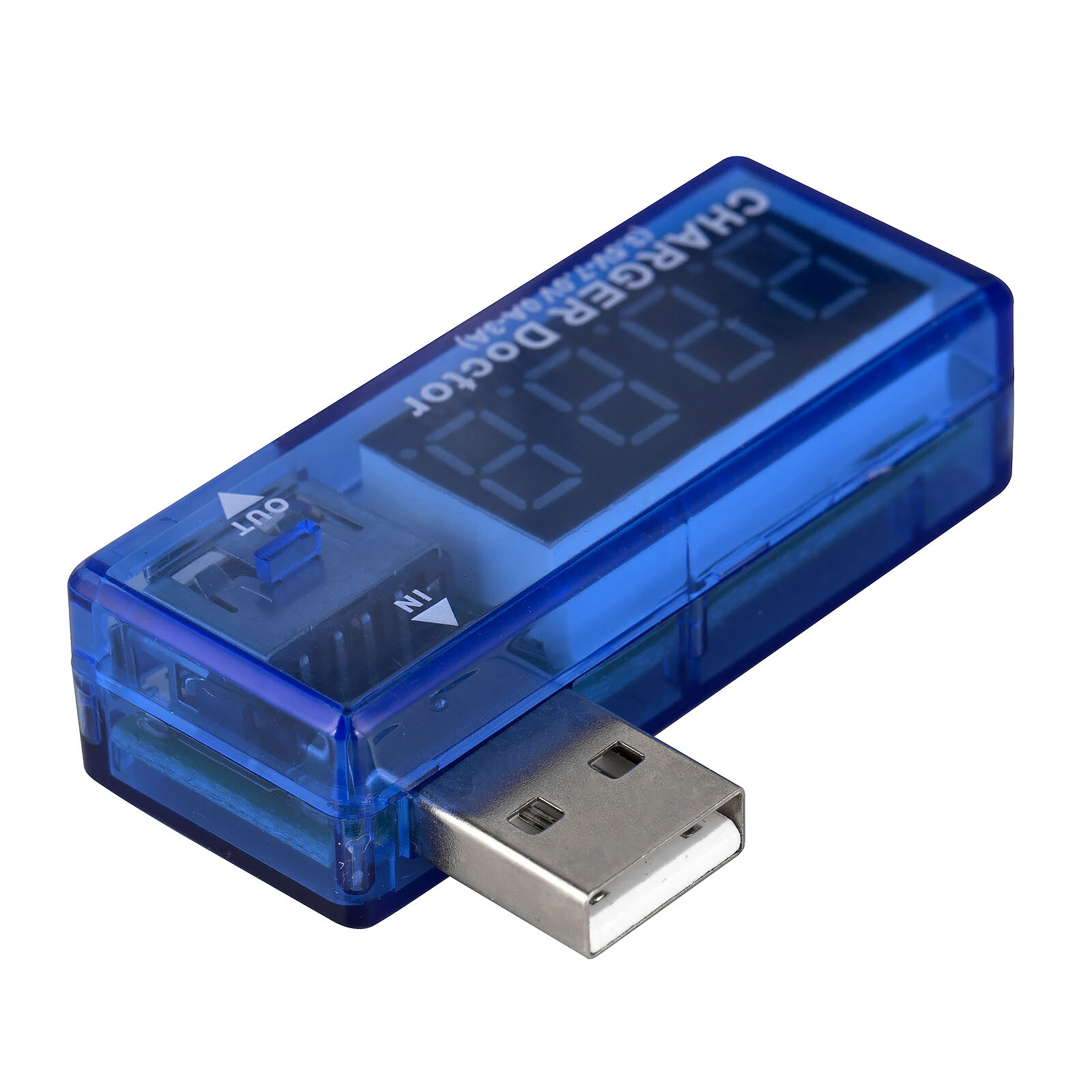USB DC Tester 3V-7.5V Voltage Current Battery Charger Meter Right Angled Reader