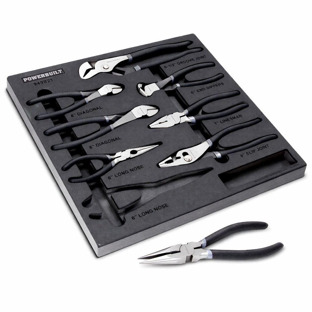 Powerbuilt 8 Piece Pro Tech Pliers Set - 949023