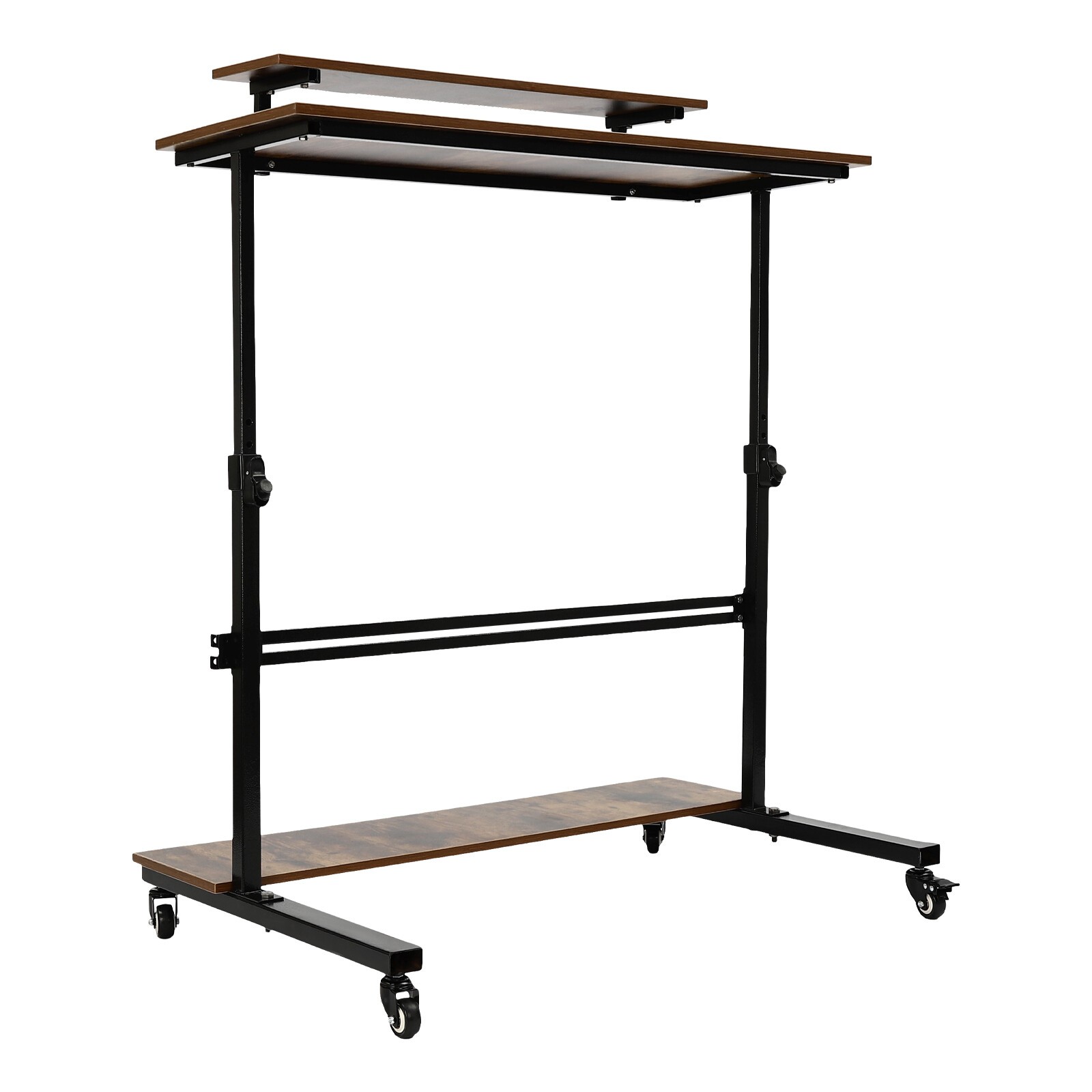 Height Adjustable Computer Laptop Desk Rolling Standing Table for Sofa Bedside