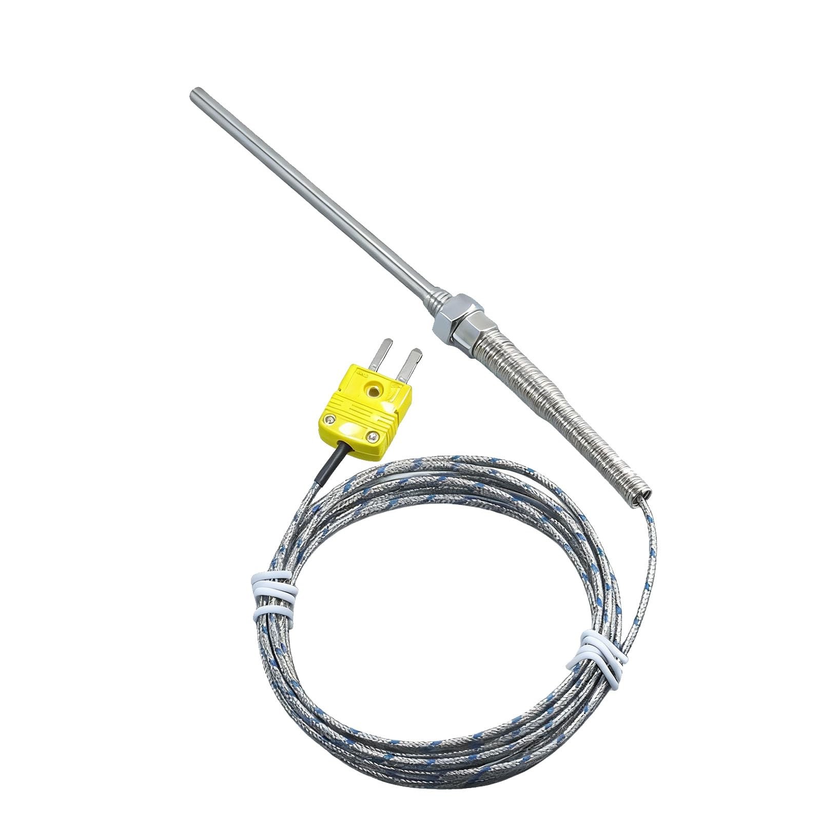 K Type Thermocouple Probe M8 Thread 50F To 1472F For Oven Kiln 3D Printer