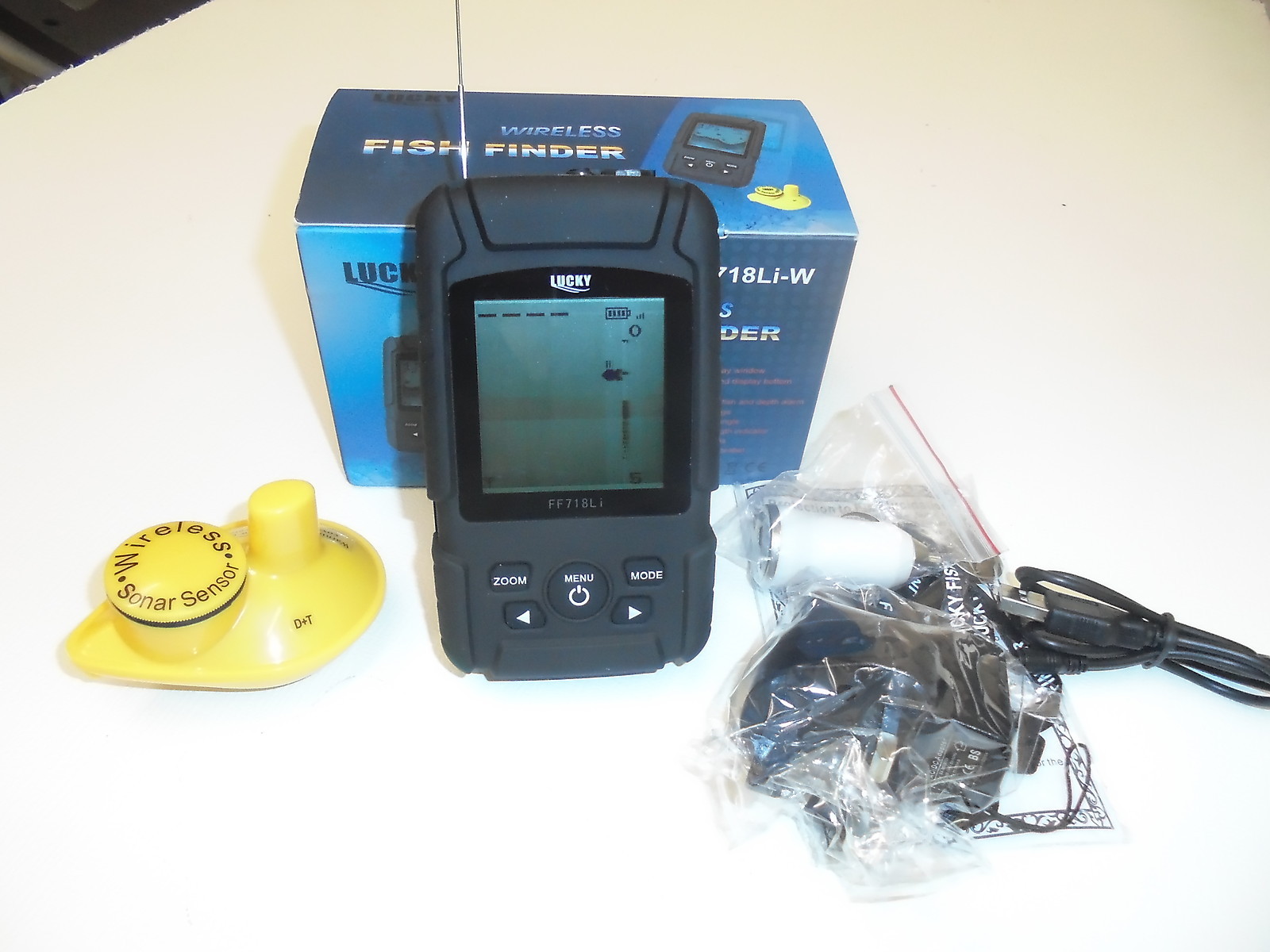 Wireless Fish Finder - 180 Metre Range. Sonar, Depth, Features, Carp, coarse
