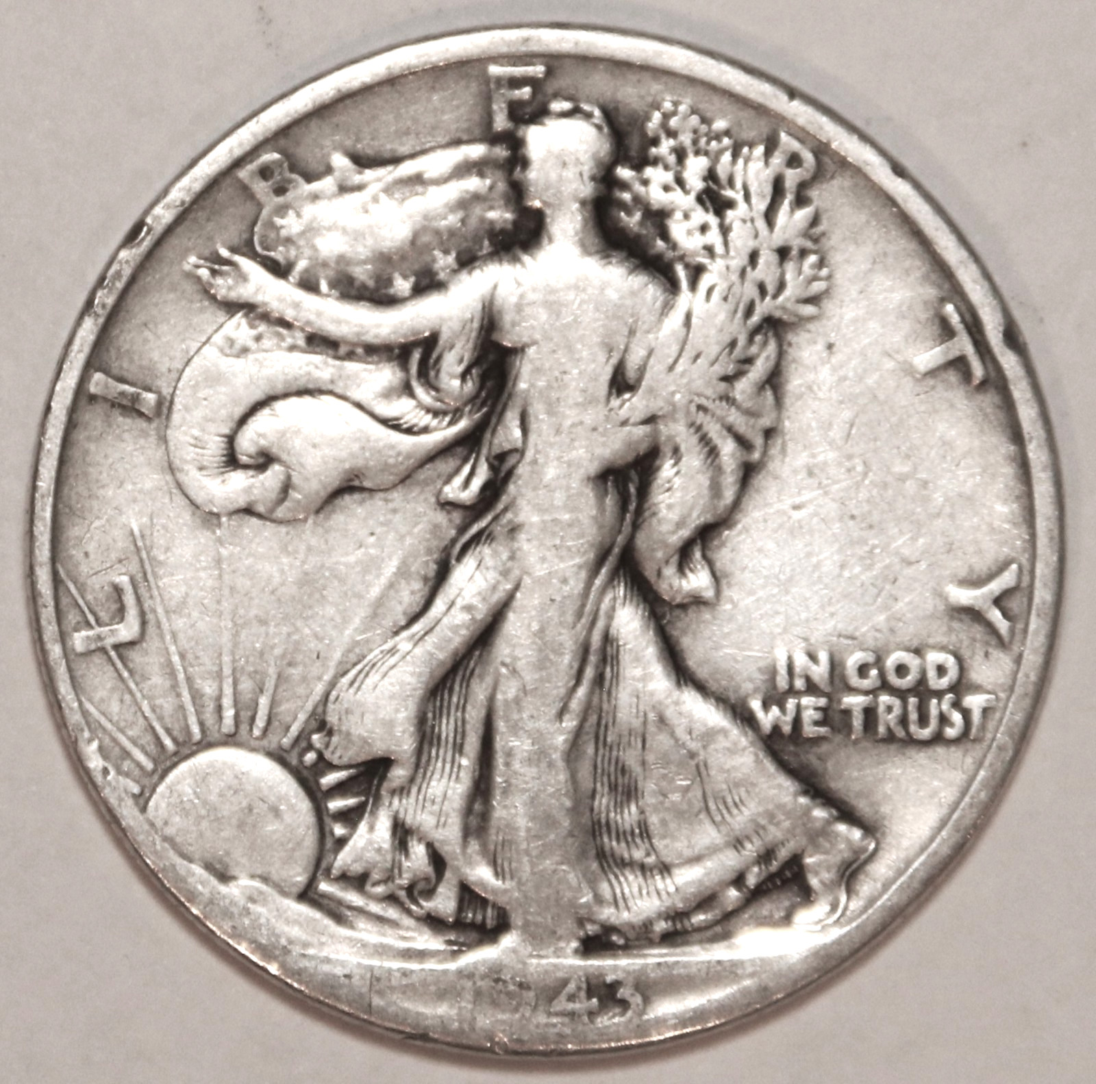 1943-D Walking Liberty Silver Half Dollar - Good/VG - #4905EC