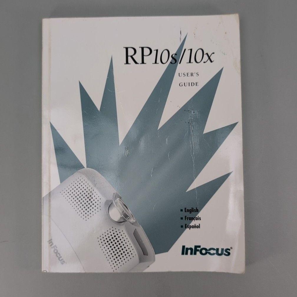 InFocus RP10s/10x Projector User's Guide Manual 2002 English French Spanish