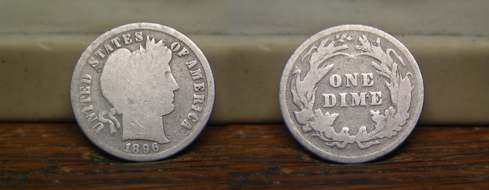 1896-P BARBER LIBERTY HEAD SILVER DIME 1896P US COIN
