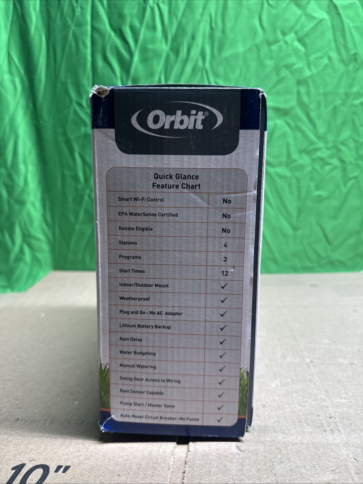 ORBIT 57894 4-STATION EASY-SET LOGIC INDOOR/OUTDOOR IRRIGATION CONTROLLER