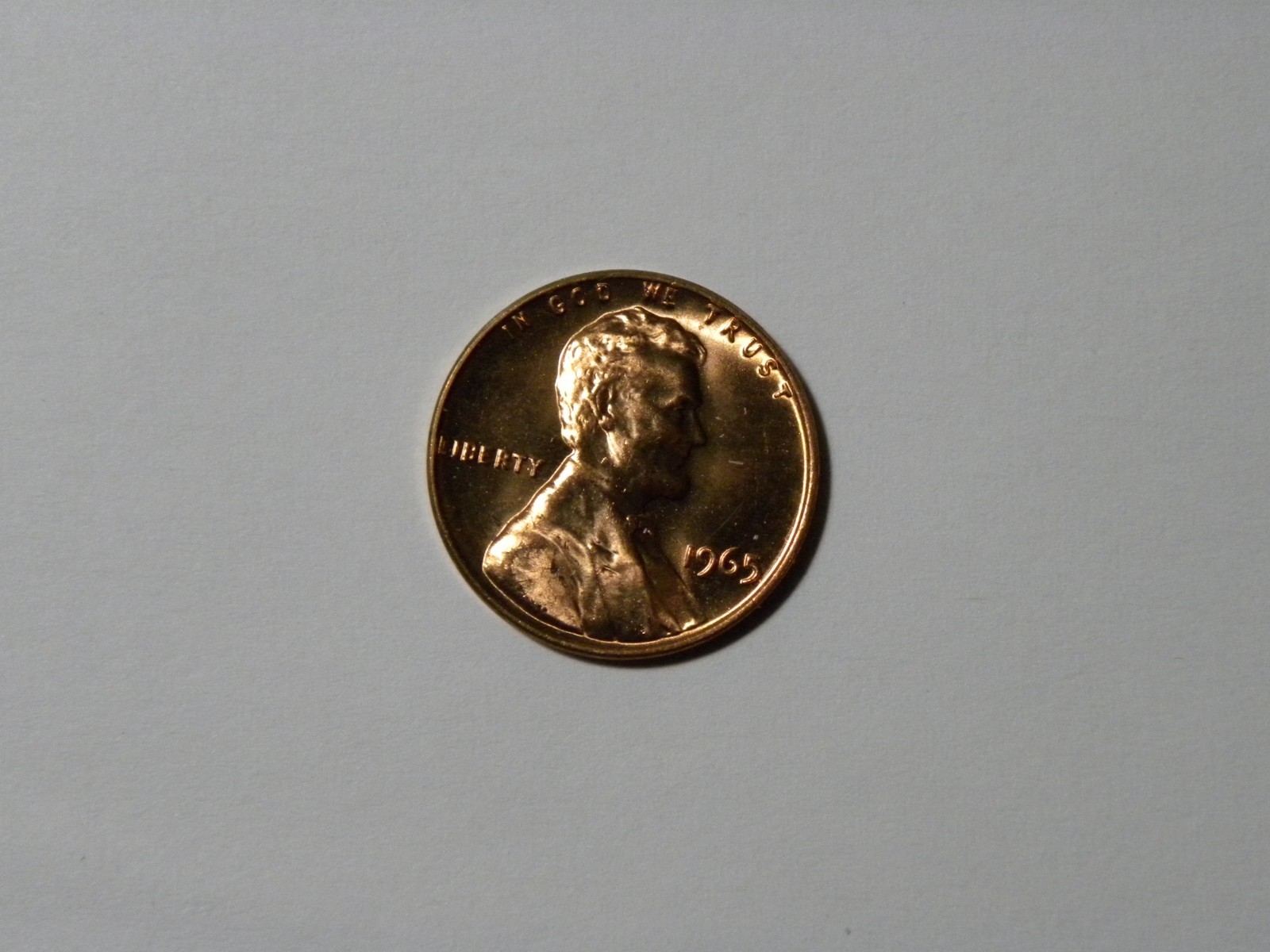 1965 SMS Lincoln Gem  Memorial Cent Penny