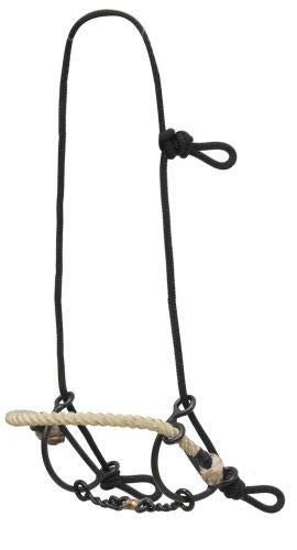 Showman Rope Gag Headstall w/ Dogbone Bit