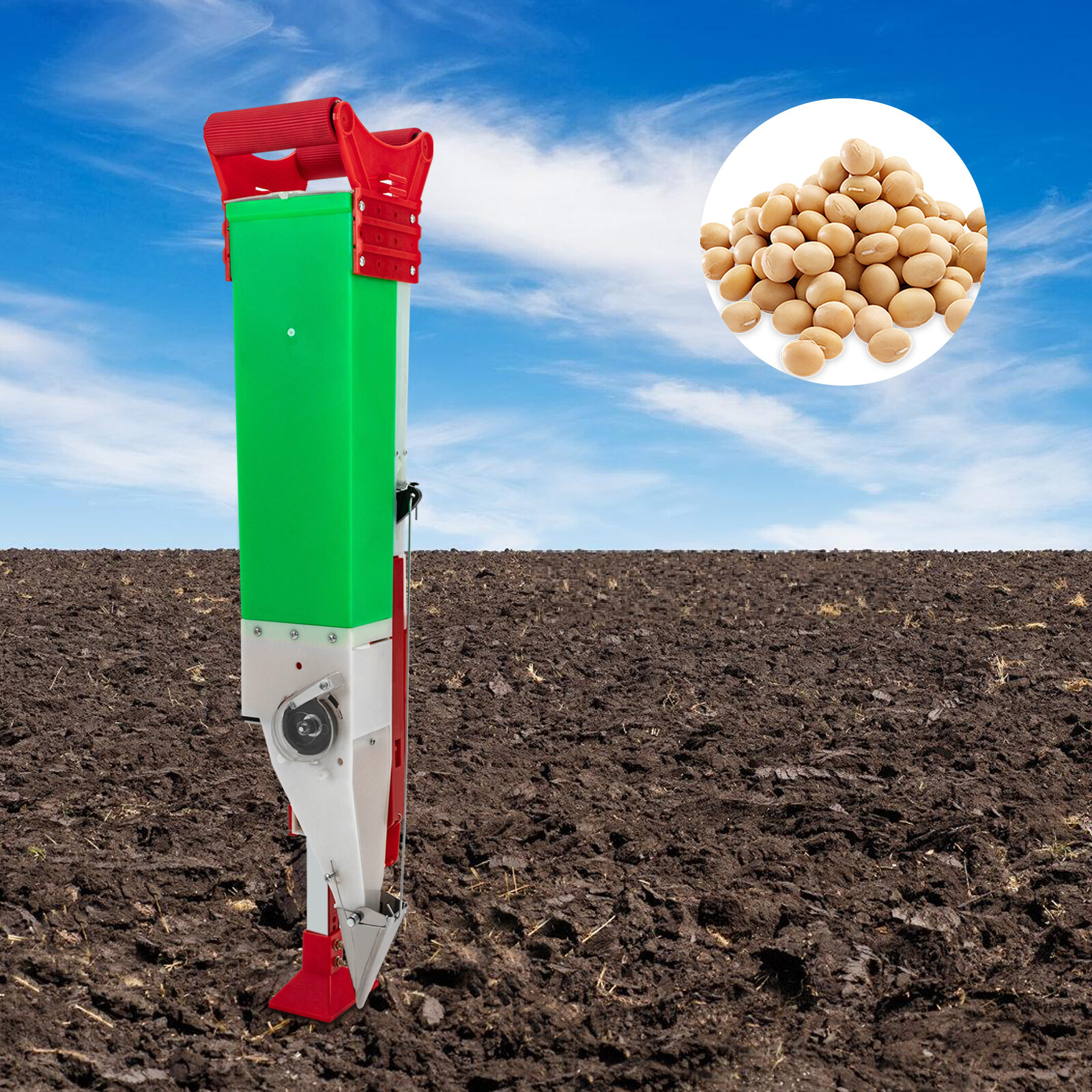 Home Garden Fertilizing Seeding Machine Seeder Tool Soybean Planter Efficient