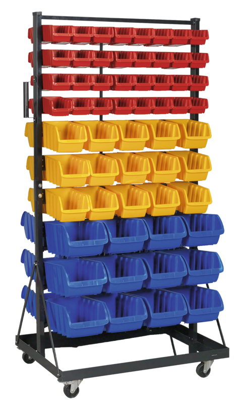 Sealey TPS118 Mobile Bin Storage System 118 Bin