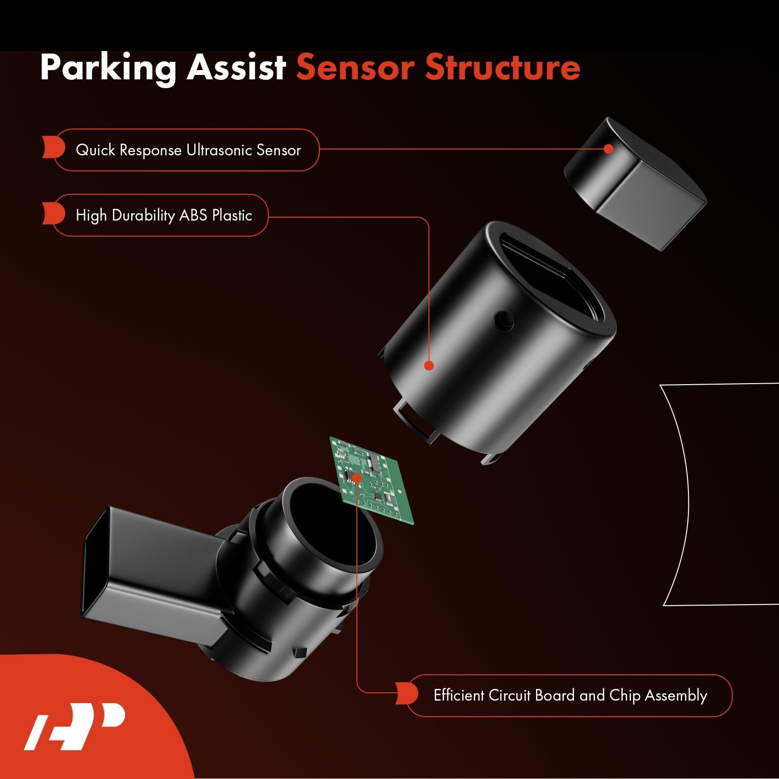 APremium PDC Reverse Backup Parking Aid Assist Sensor Compatible with Ford Mo...