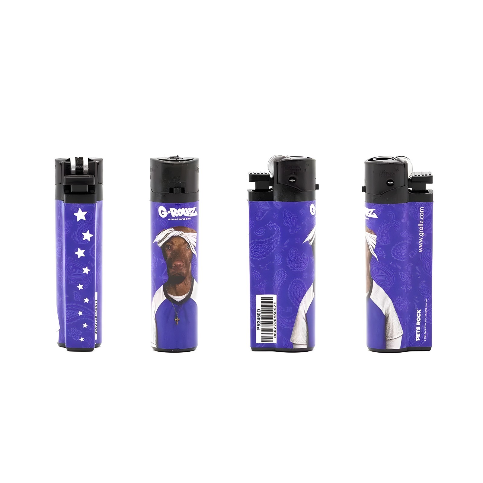 G-Rollz USA “Pets Rock” Refillable Lighter Set – 3pcs | Collectible Design