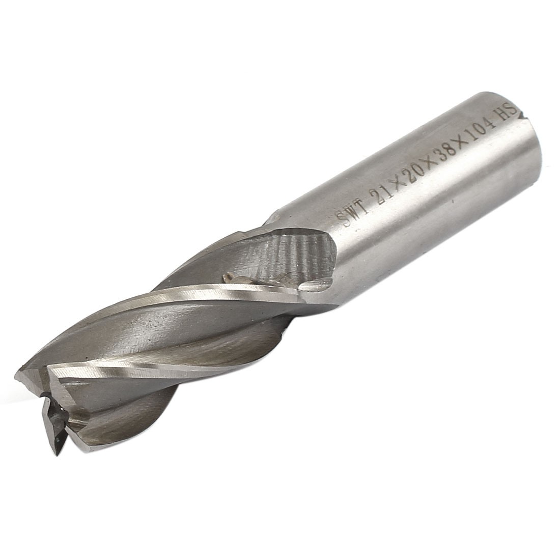 21mm Cutting Diameter Straight Shank 4 Flutes End Mill Milling Cutter