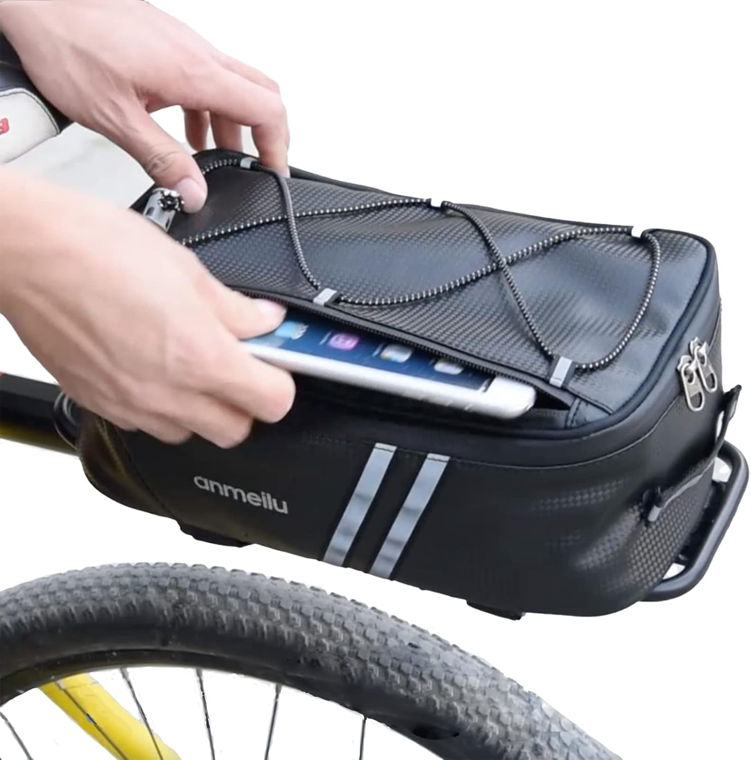 Bike Rack Bag Bags for Bicycles Rear Trunk Back Seat...