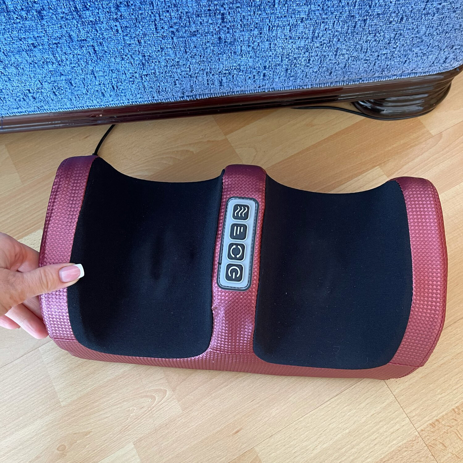 Shiatsu Electric Foot Calf Massager with Hot Compress Heating Therapy Kneading