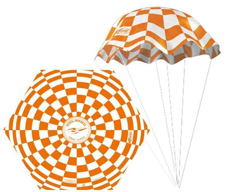 Estes Flying Model Rocket Accessory Parachute 12" Orange EST 2264