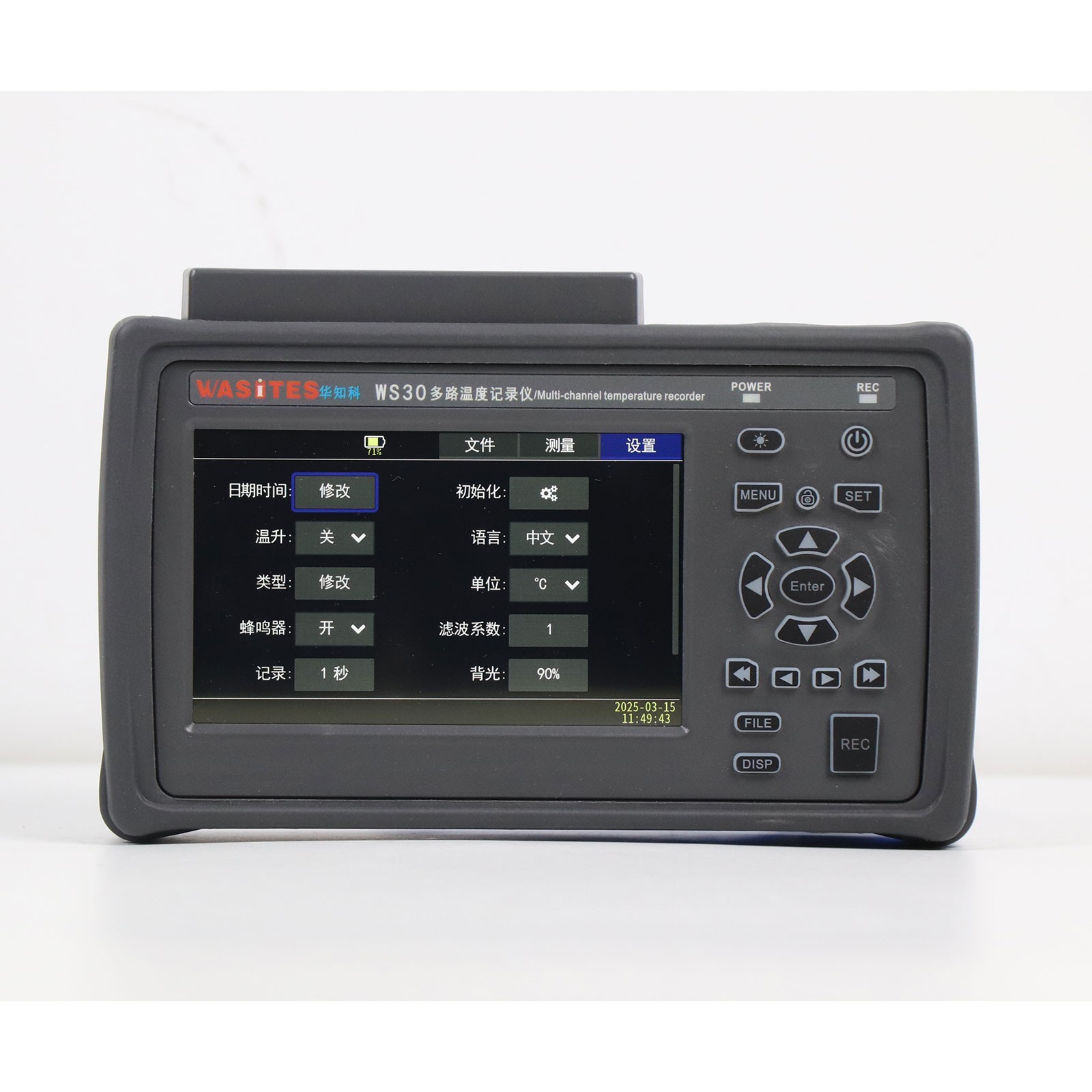 WASITES WS30 Handheld 10CH Temperature Recorder Thermocouple Data Logger