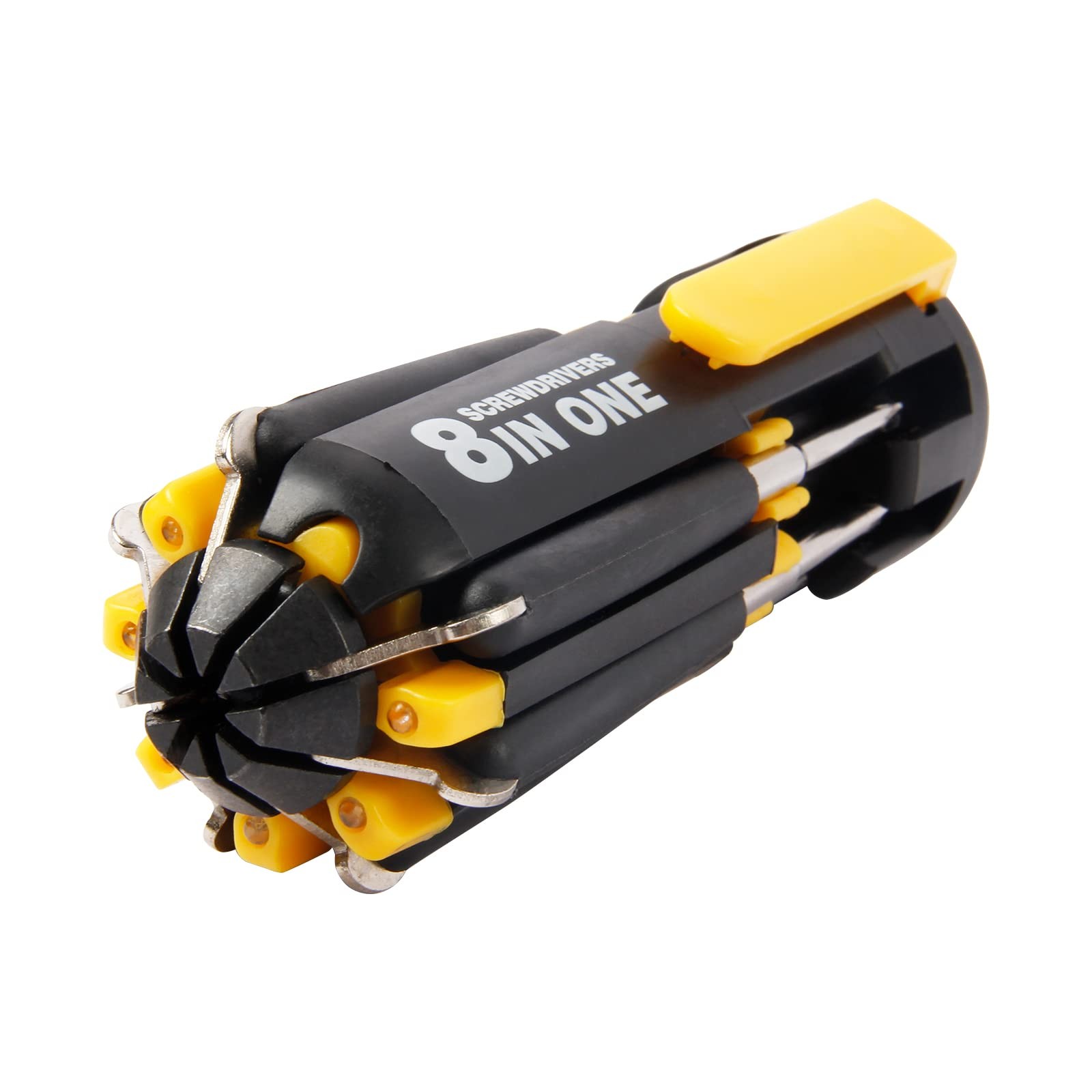 8 In 1 Screwdriver With Flashlight Multi Functional 8 In 1 Screwdrivers Tool Set