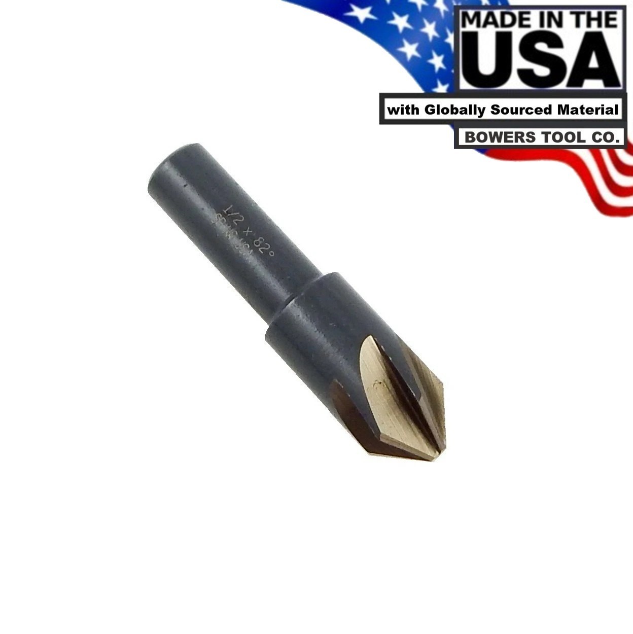 Norseman 1/2" Countersink 82 Degree 6 Flute Hi-Molybdenum M7 Made in USA 67730