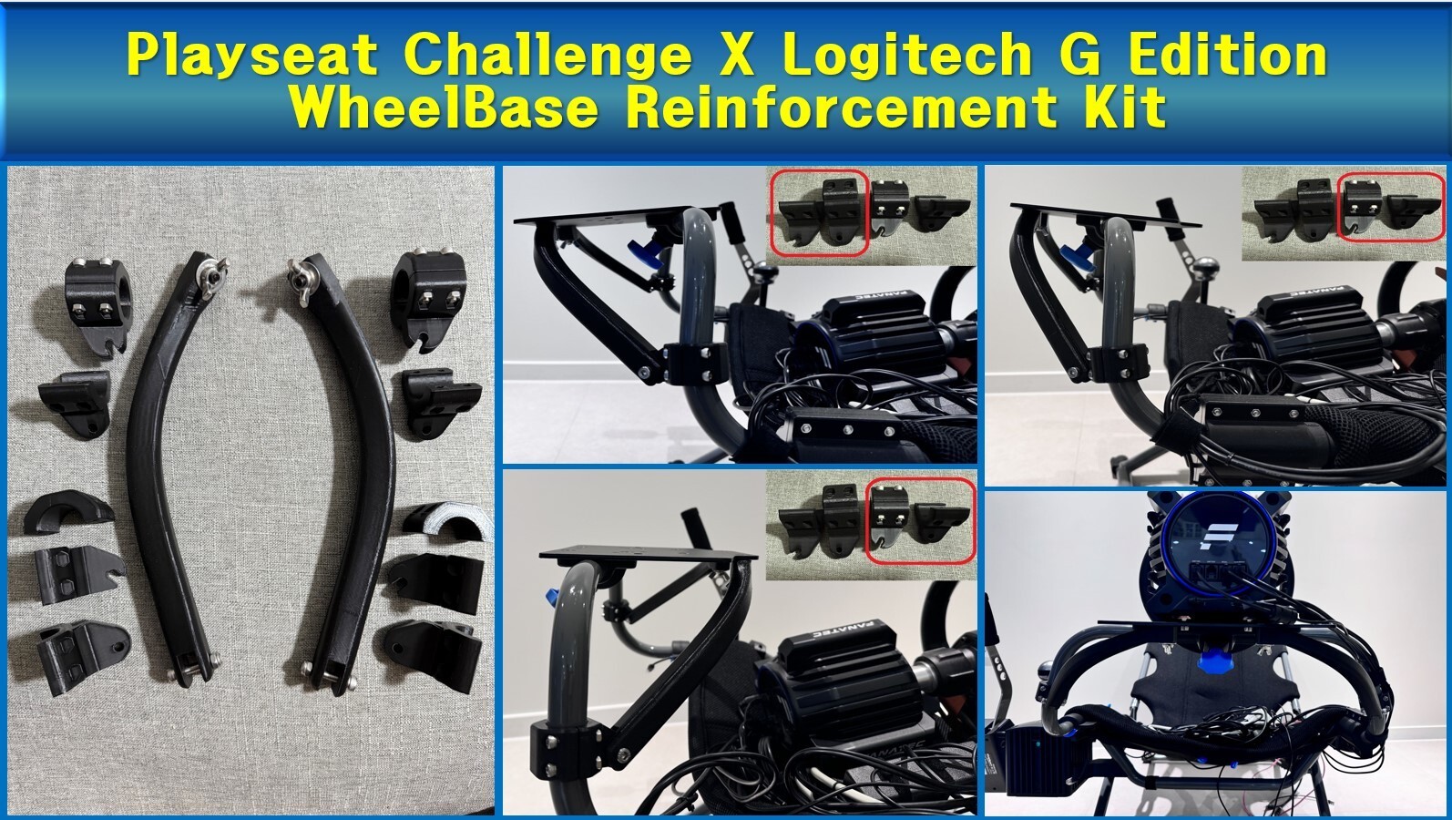 Playseat Challenge X LOGITECH G EDITION Wheel base Reinforcement Kit