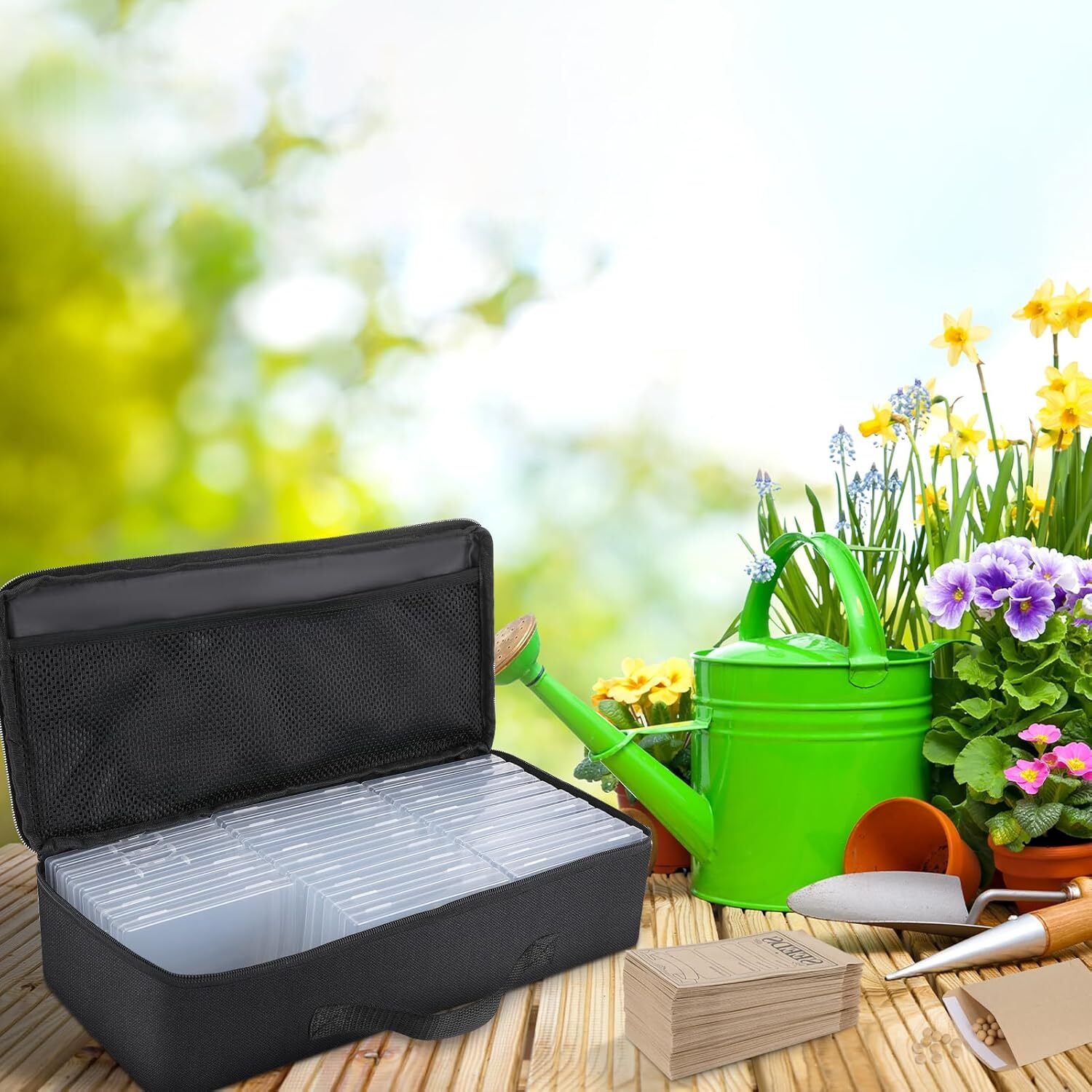 27 Slots Seed Storage Organizer Box, Garden Seed Packet Organize