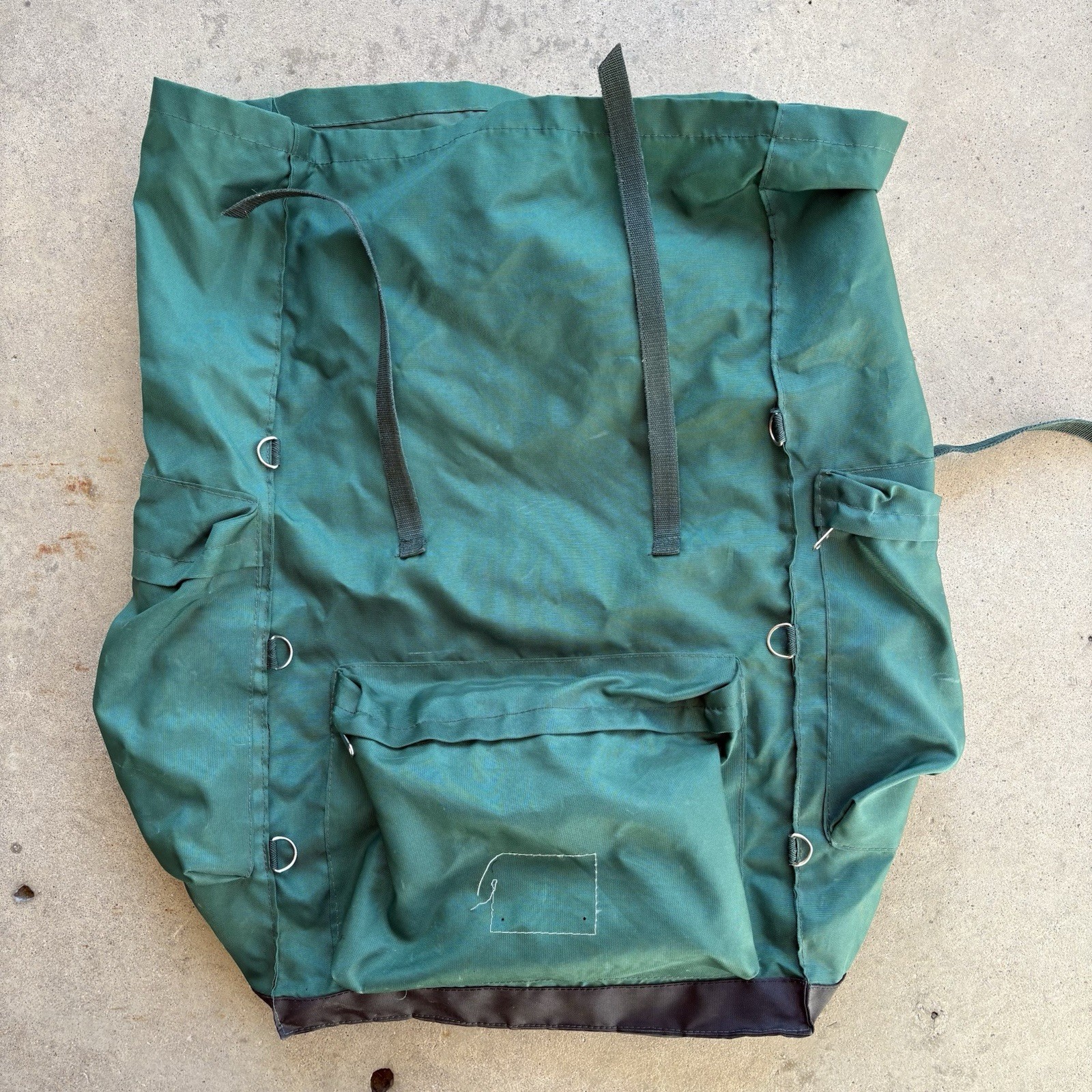 Vintage Backpacking Backpack Green Canvas Backback Original Rover Pack