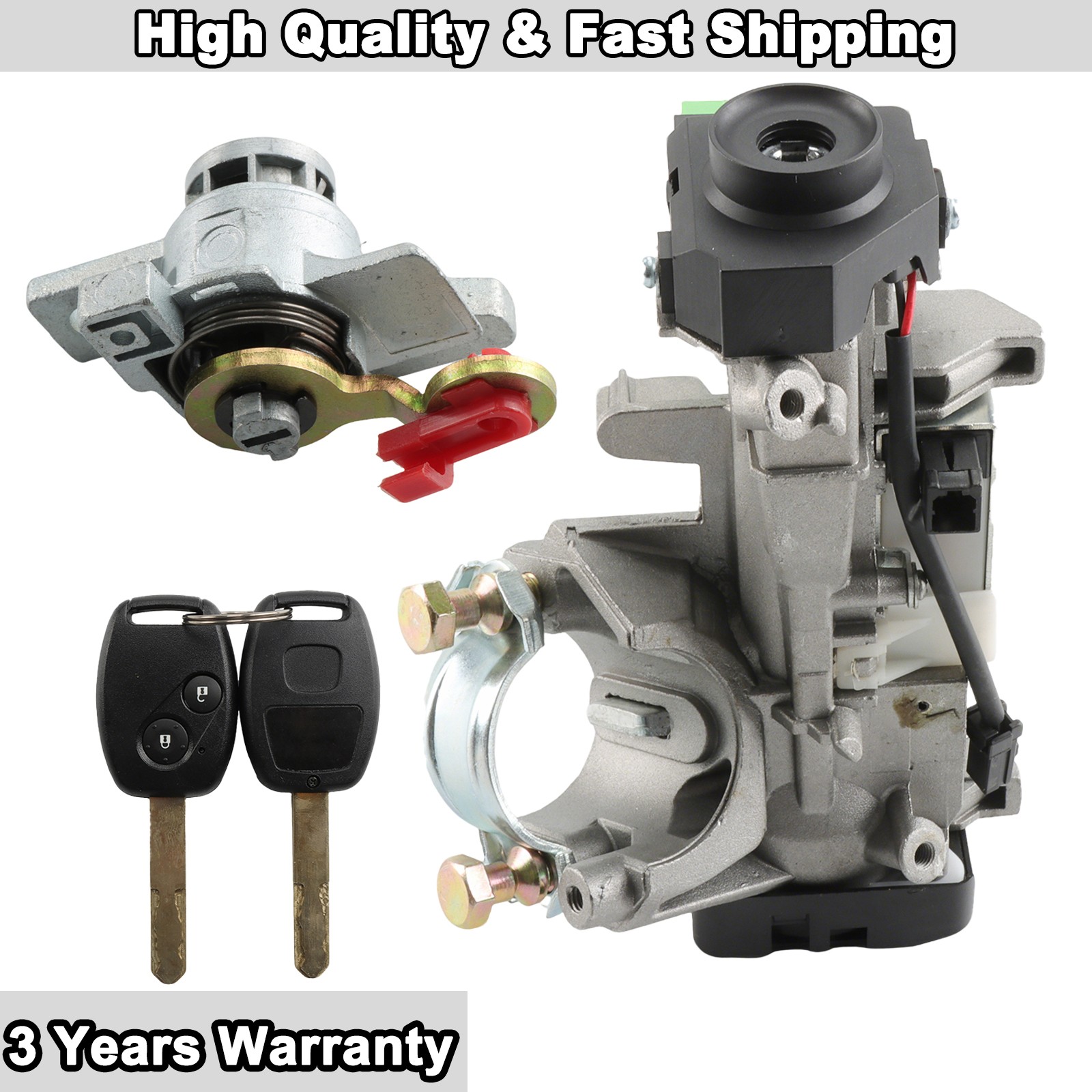 For Honda Odyssey 05-10 Ignition & Door Lock Cylinder Switch Assembly With 2Keys