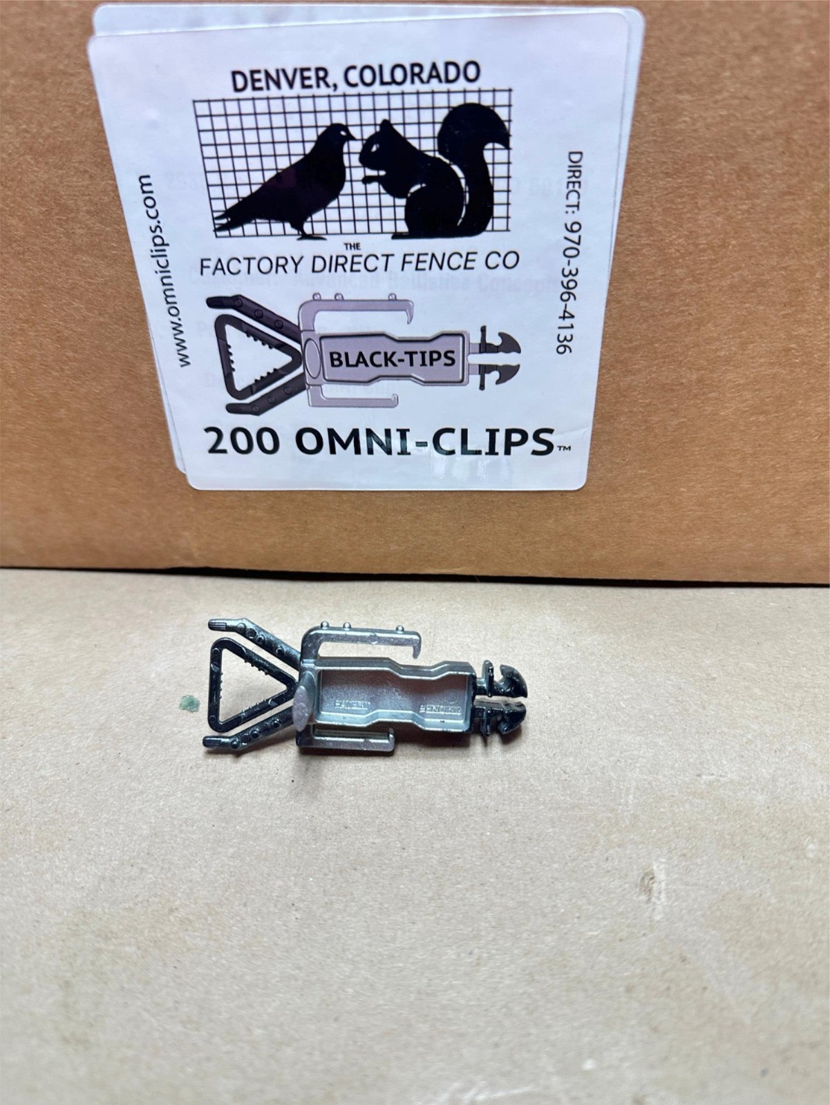 200x Pack Lot Black-Tip Omni-Clips Solar Panel Pest Control Fencing Accessories