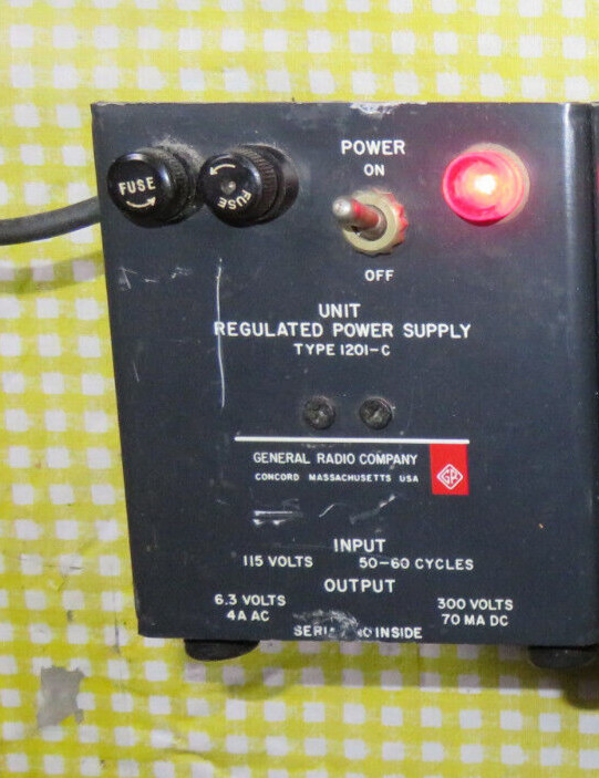 VINTAGE GENERAL RADIO  1201-C POWER SUPPLY TESTED