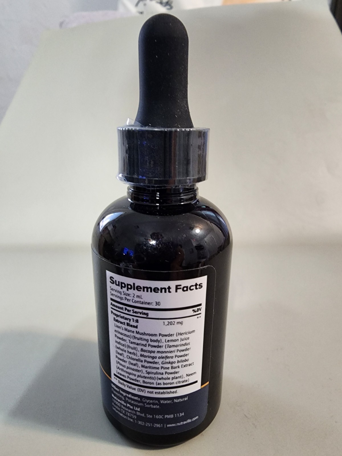 Nutraville Pineal Guardian X Improve Memory 2oz Exp 10/2027