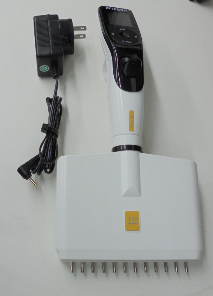 Integra 125µl 12 Channel Electronic Pipette New Battery Installed