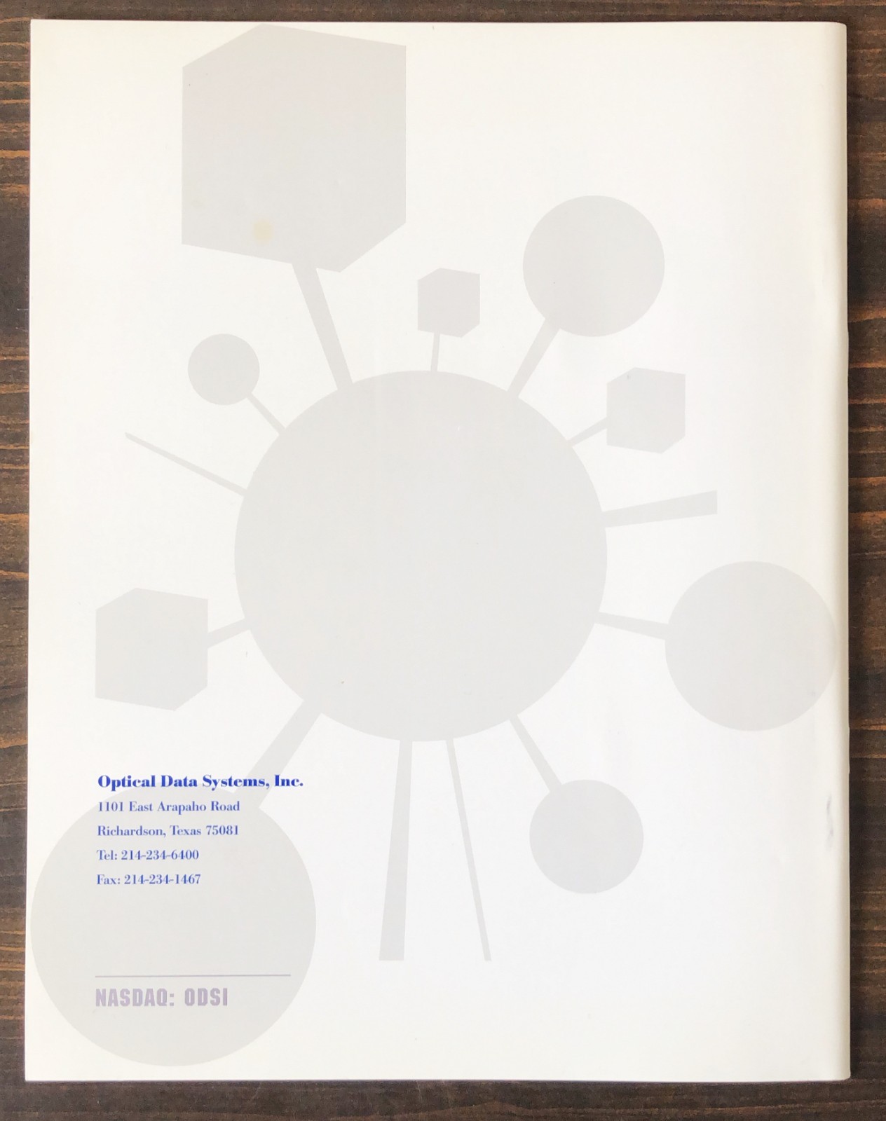 1994 Optical Data Systems (ODS) Annual Report