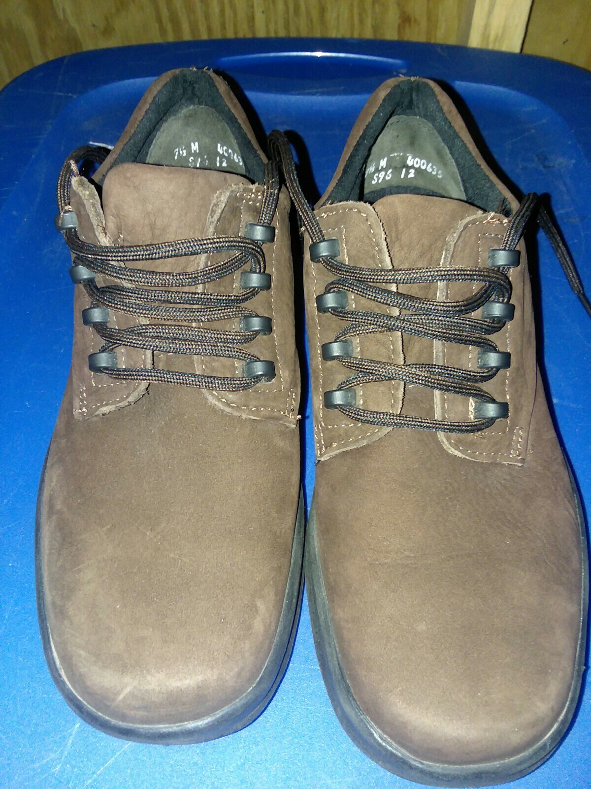 DEXTER Womens 7.5 M Brown Lace Up Suede Leather Comfort Shoes USA