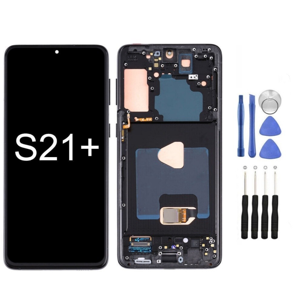 For Samsung Galaxy S21 Plus 996U OLED Display LCD Touch Screen Digitizer Frame