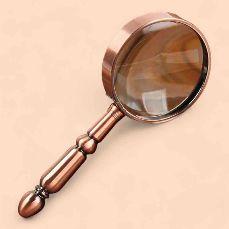 20X Portable Retro All-Metal Optical Magnifying Glass Jewelry Repair Loupe