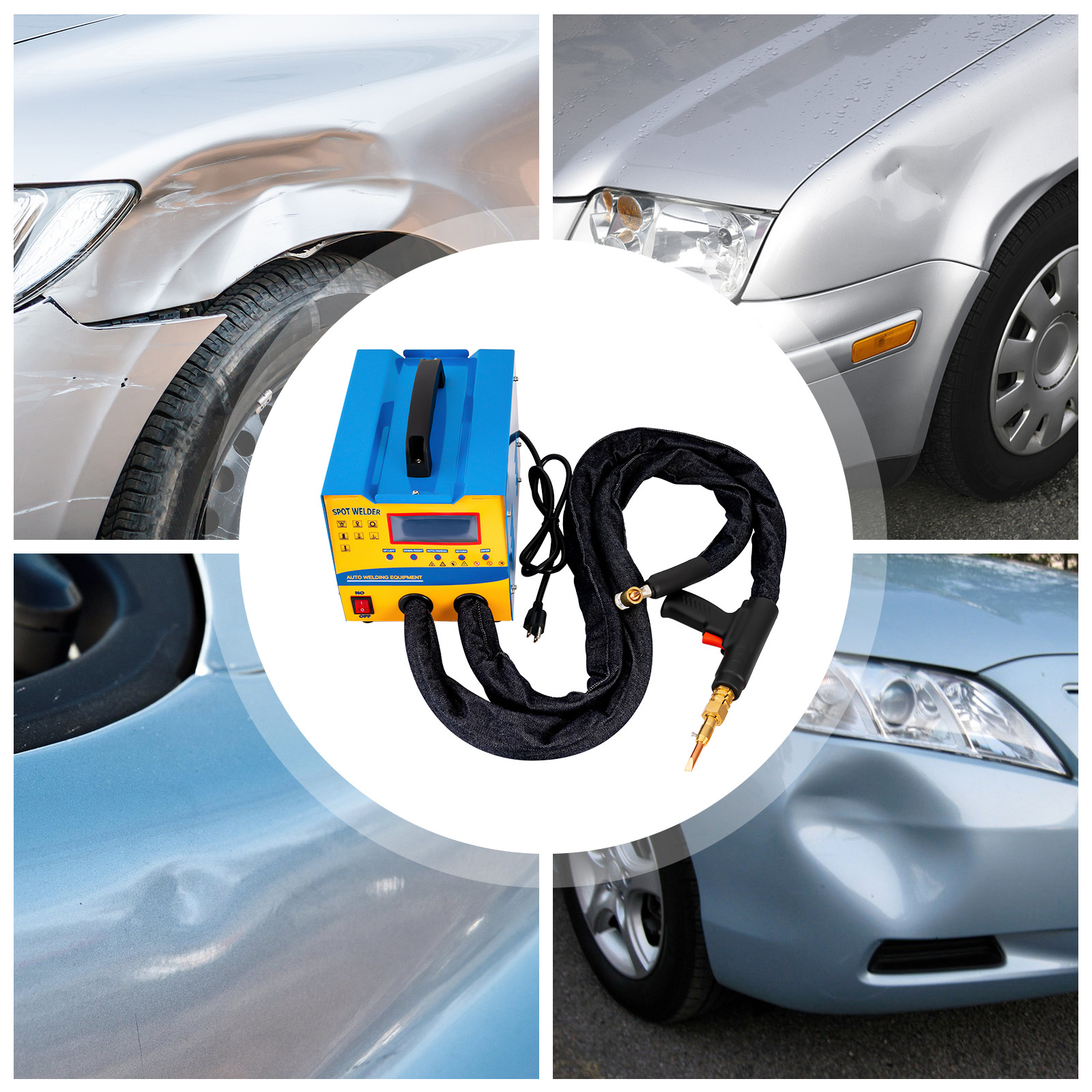 Electric Dent/Metal Deformation Repair Machine with Dent Puller and Welding Gun
