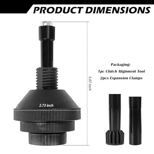 Clutch Alignment Tool Kit with 2PCS Expansion Clamps,Precise Automotive